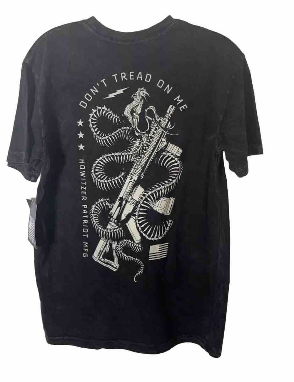 S Howitzer Style Men’s T-shirt Coiled Snake Military Gun Mfg Premium Fit Brown